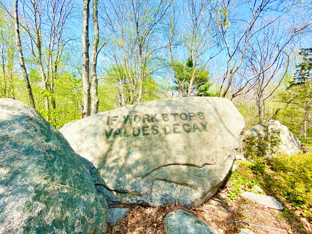 If Work Stops, Values Decay